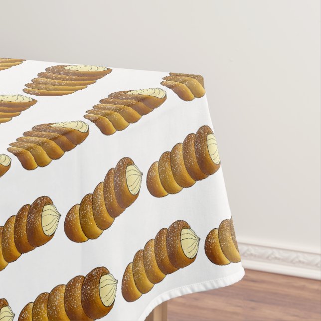 Cannoncini Italienische Bäckerei Creme Horn Pastry Tischdecke (Beispiel)