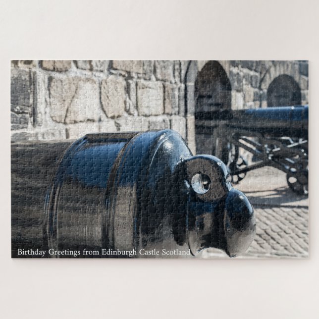 Cannons Edinburgh Castle. Puzzle (Horizontal)