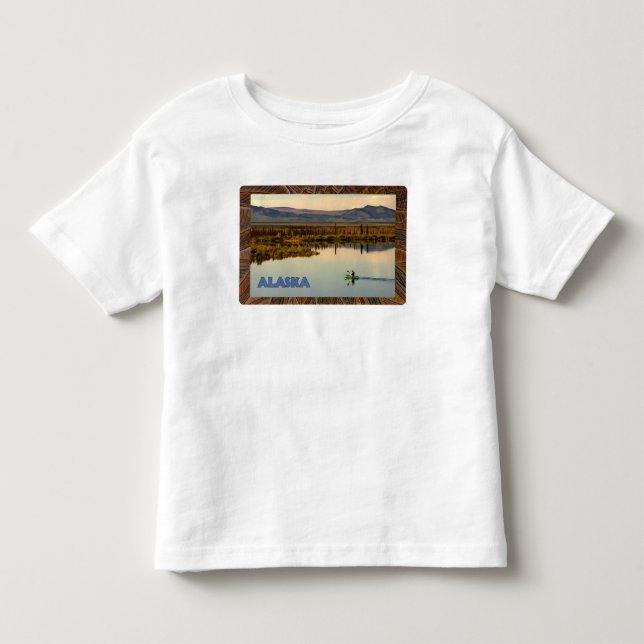 Canoe Alaska Kleinkind T-shirt (Vorderseite)