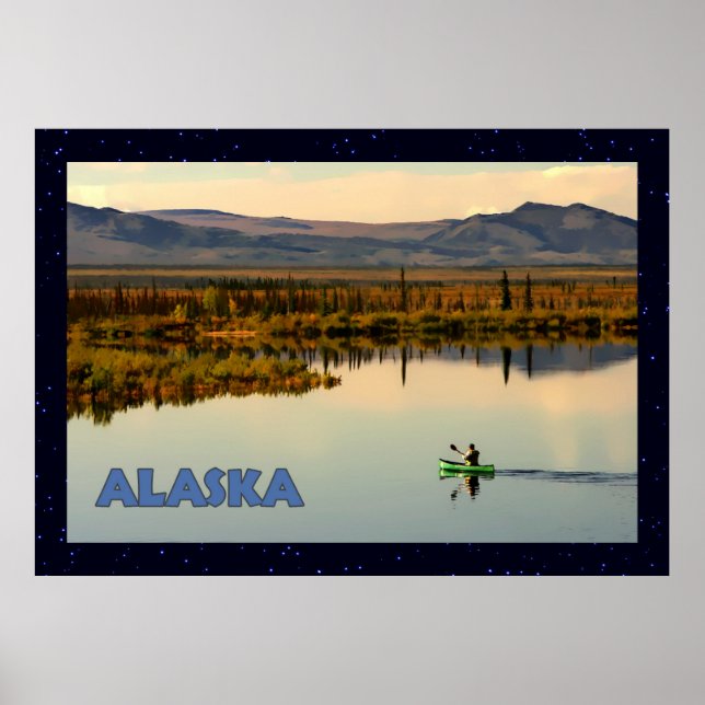 Canoe Alaska Poster (Vorne)