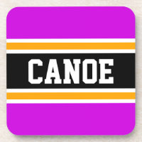 CANOE Fun Sporty Retro Rosa Gelbe schwarze Streife