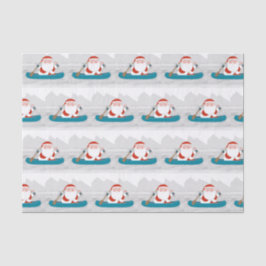 Canoe Kayak Weihnachtszettel Seidenpapier