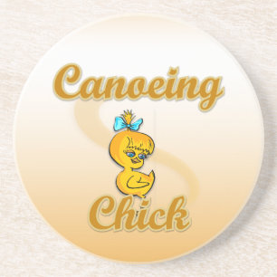 Canoeing Chick Getränkeuntersetzer