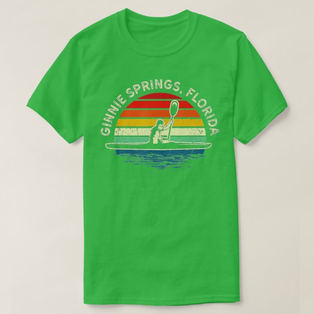 Canoeing Ginnie Springs Florida River Canoe Lover T-Shirt (Design vorne)