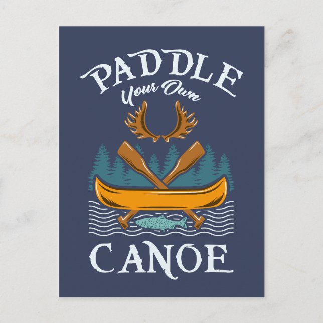 Canoeing Kayaking Geschenk Postkarte (Vorderseite)