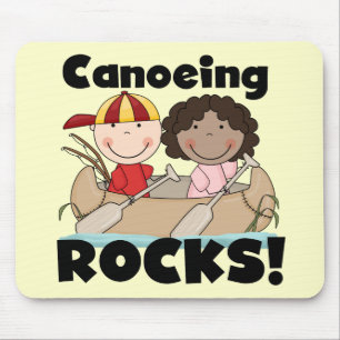 Canoeing schaukelt T-Shirts eins und Geschenke Mousepad