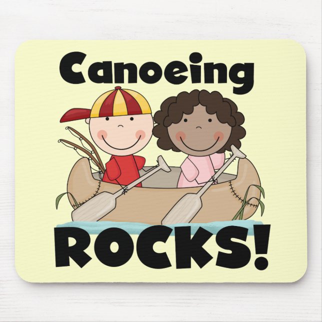 Canoeing schaukelt T-Shirts eins und Geschenke Mousepad (Vorne)
