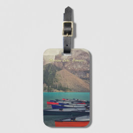 Canoes at Moraine Lake Canada  Gepäckanhänger