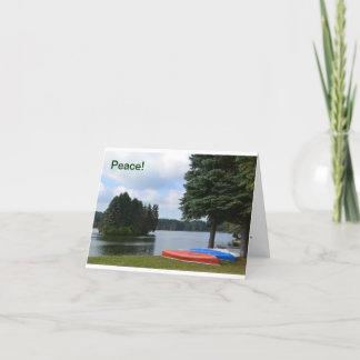 Canoës de carte de note