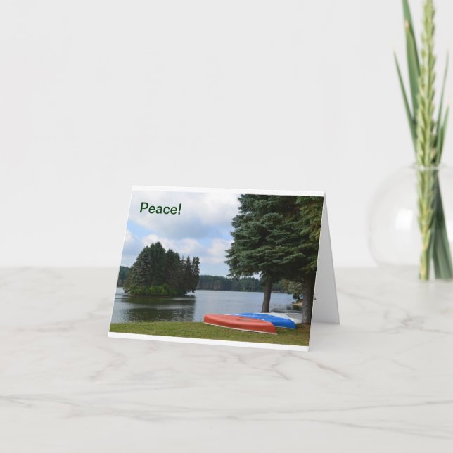 Canoës de carte de note (Devant)