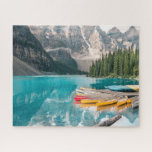 Canoes on Moraine Lake Banff National Park Canada<br><div class="desc">This stunning jigsaw puzzles features colorful reflections of canoes on the water of Moraine Lake in the Banff National Park,  Canada.
#morainelake #lake #moraine #banff #nattionalpark #canada #scenic #travel #vacation #outdoors #mountains #alberta #lakelouise #jigsaw #puzzle #jigsawpuzzle #gifts #fun #stockingstuffers #reflections #games #landscape #nature #canoes #sports #activities #active #exercise #fitness</div>