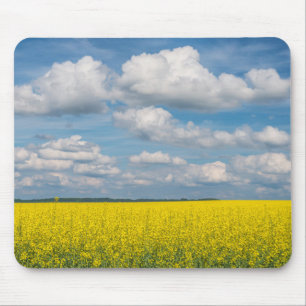 Canola Field & Clouds Mousepad