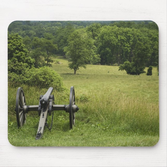 Canon am Friedhofs-Hügel Gettysburg Pennsylvania Mousepad (Vorne)
