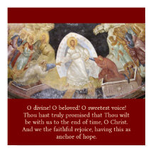 Canon pascal Ode 9 Troparion 1 affiche pour Pâques