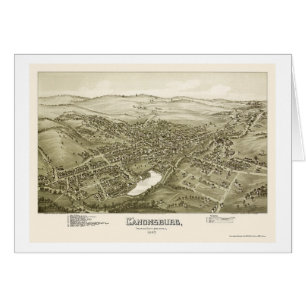 Canonsburg, panoramische Karte PAs - 1897