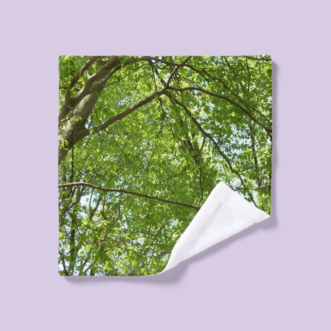 "Canopy of Spring Blätter Green Nature Scene Waschlappen (Waschlappen)