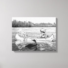 Canosee Loon Raccoon Eichhörnchen Leinwanddruck