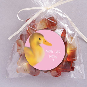 Canot Avec Amour Favoriser Sticker Classique Rond