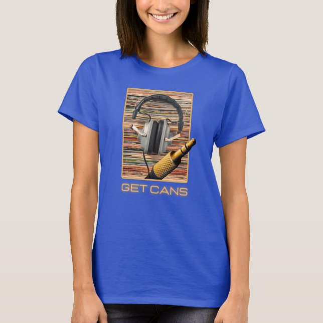 Cans Kopfhörer Audio Audiophile T-Shirt (Vorderseite)