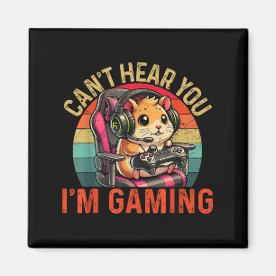 Cant Heart You Im Gaming Video Gamer Kids Teens Ha Magnet