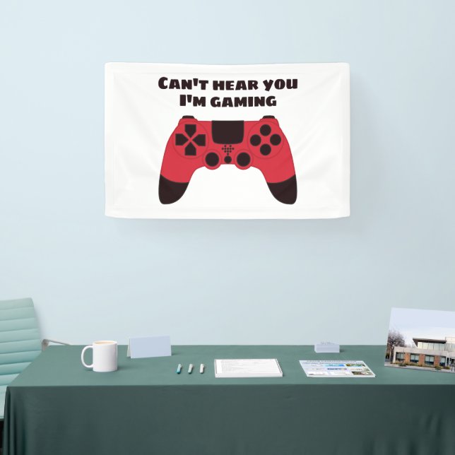 Cant höre, dass du im Gaming-Spaß spielst Banner (Messe)