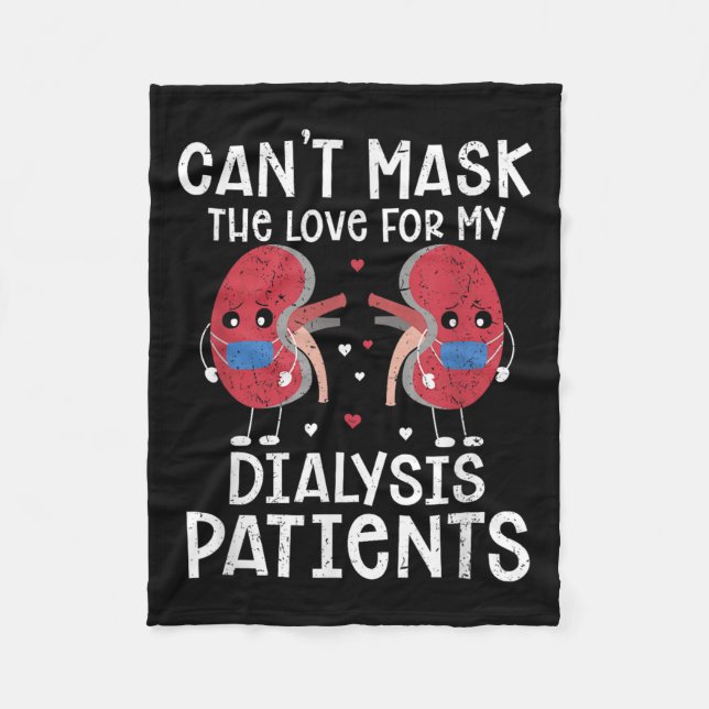Cant Masask Die Liebe Dialyse Tech Fleecedecke (Vorderseite)