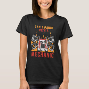 Cant Panik mit einem mechanischen Autofahrradfahre T-Shirt