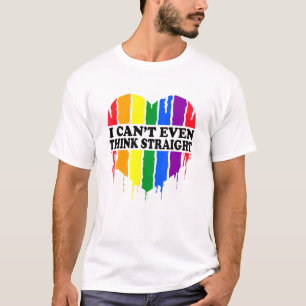 Cant sogar denken, gerade LGBt Trans Gay Lgbtq Pri T-Shirt