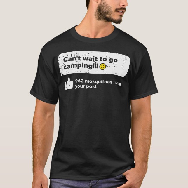 Cant Wait Go Camping Mosquitoes Camper Women Girls T-Shirt (Vorderseite)