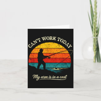 Cant work arm is in a cast funny fishing karte