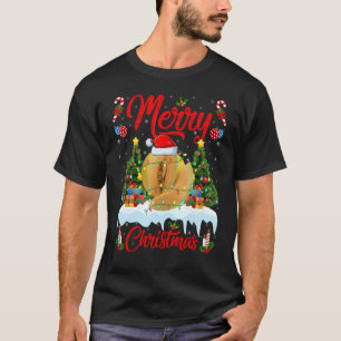 Cantaloupe Melon Lights Xmas Tree Santa Cantaloupe T-Shirt