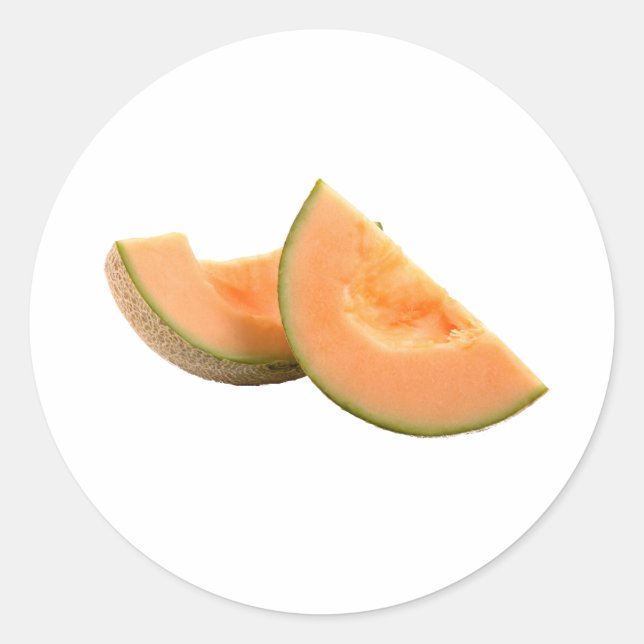 Cantaloupe Runder Aufkleber (Vorderseite)