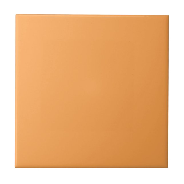 Cantaloupe Solid Color | Classic | elegant Fliese (Vorderseite)