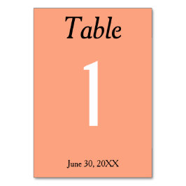 Cantaloupe Wedding Tischnummer