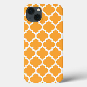 Cantaloupe White marokkanische Quatrefoil Muster # title_seo2