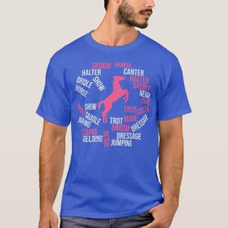 Canter Trot Stall Groom Pferde Dressur Pferde R T-Shirt