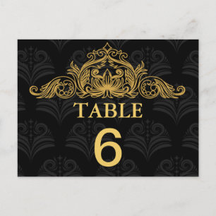 Canterbury Royale Wedding Tischnummer Card