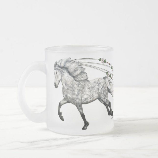 Cantering Gray Icelandic Mare Grá Mattglastasse (Links)