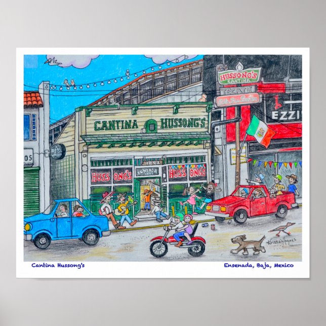 Cantina, Hussongs Poster (Vorne)