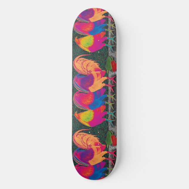 Cantina Roosters Skateboard (Vorderseite)
