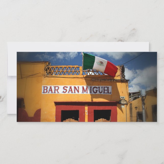 Cantina, San Miguel de Allende, Mexiko, Fotokarte (Vorderseite)