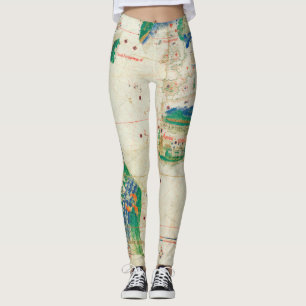 Cantino-Planisphäre 1502 Leggings