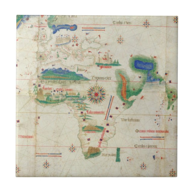 Cantino Planisphere | 1502 Fliese (Vorderseite)