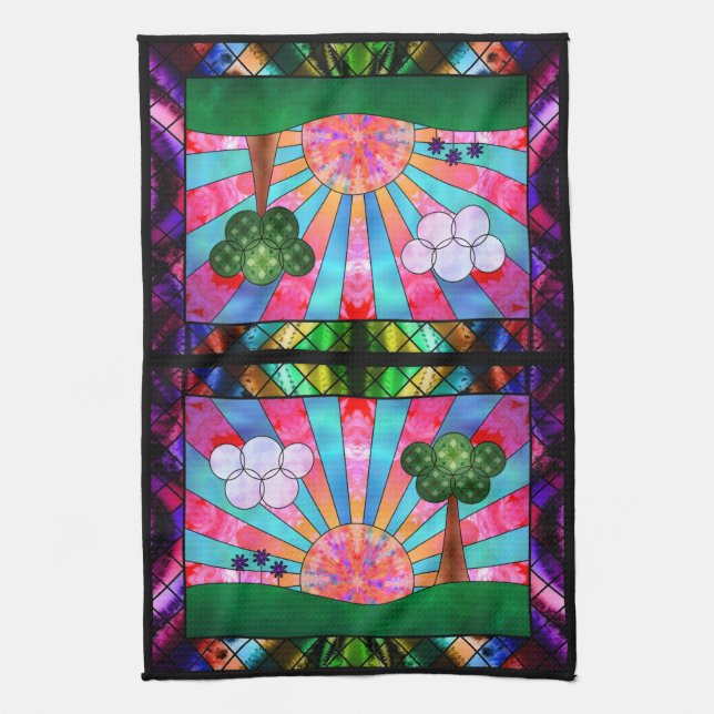 Cantique de la serviette de cuisine de Sun (Vertical)