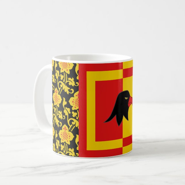 Canton de Falconcrée Populace Badge Café Mug (Devant gauche)