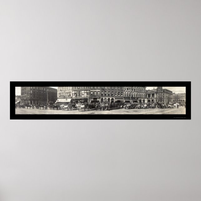 Canton OH Feuerwehr Foto 1913 Poster (Vorne)