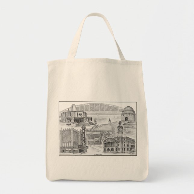 Canton Ohio Historische Sehenswürdigkeiten Tragetasche (Vorne)