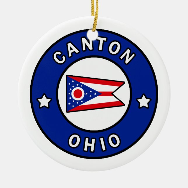 Canton Ohio Keramik Ornament (Vorne)