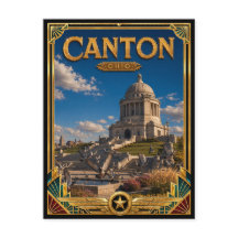 Canton Ohio Vintage Art Deco Golden Age