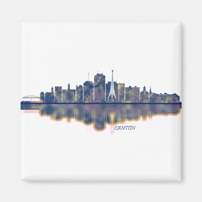 Canton Skyline Magnet (Vorne)
